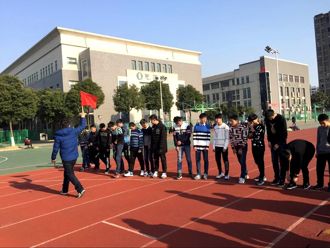 顾山中学开展体育中考模拟测试