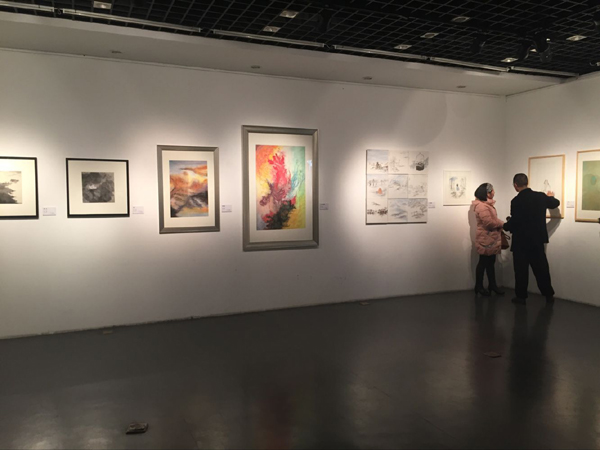 南通市中心美术馆书画师生联展开幕