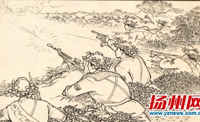 江都独立团参加三垛河口伏击战(选自连环画《三垛河口伏击战》)