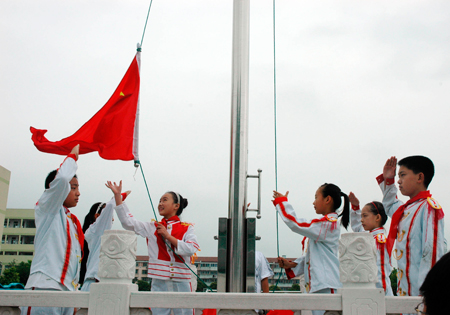 姜堰市实验小学在新生入学仪式
